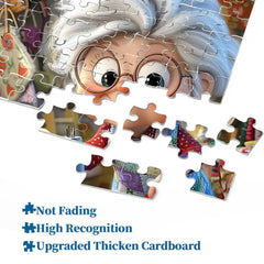 PICKFORU thick cardboard puzzle pieces resist bending for durability