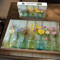 PICKFORU summer flower garden scene with bright colors for relaxation and focus