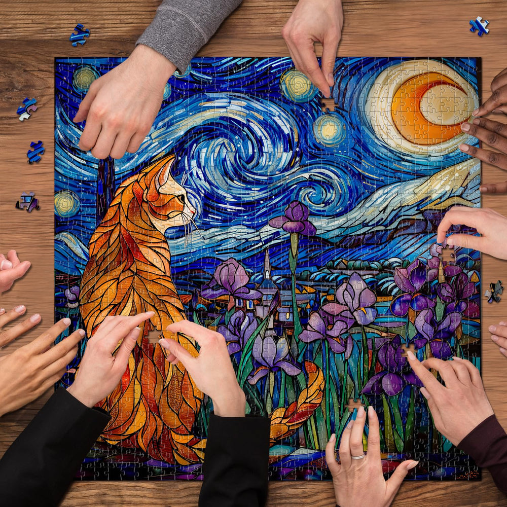 Pickforu thick cardboard puzzle surface ensures sturdy pieces and neat edges.