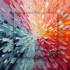 PICKFORU gradient wall decor from color puzzle for living spaces