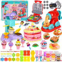 Pickuparts 4-in-1 dough set shows ice cream maker for imaginative play