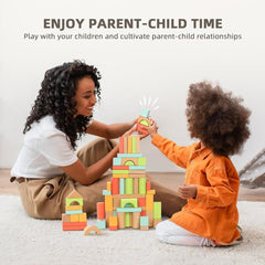 Pidoko Kids wooden blocks with smooth edges safe for little hands