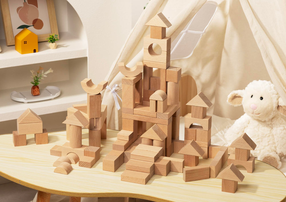 Pidoko Kids imaginative play blocks to boost coordination and creativity.