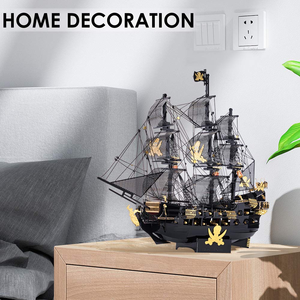 Piececool Black Pearl clip-assembly parts - stress-free building without glue