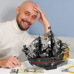 Piececool Queen Anne's Revenge instruction manual guiding accurate steps