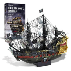 Piececool Queen Anne's Revenge stainless steel edges for safe handling