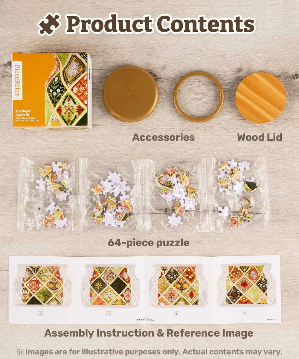 PieceRelax Daisy Breeze gift idea image showing color pattern and compact size