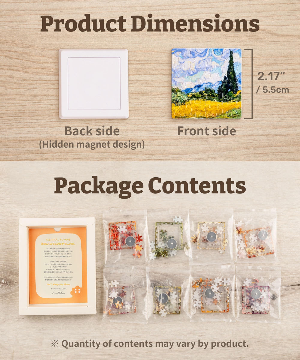 PieceRelax fridge decor magnet puzzle enhances kitchen or office spaces.