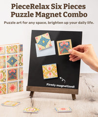 PieceRelax magnet puzzle interlock design ensures sturdy, glue-free assembly.