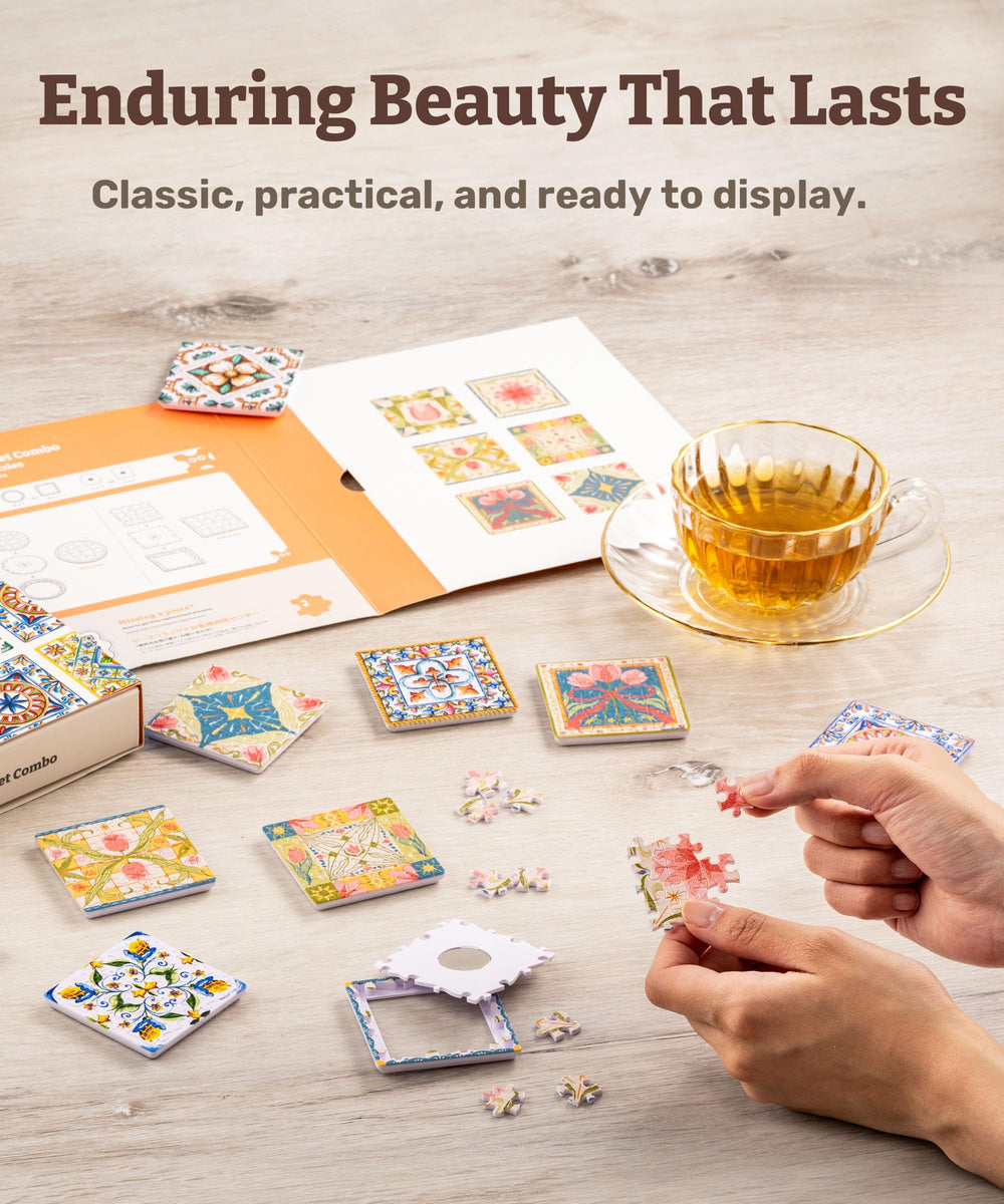 PieceRelax magnet puzzle six-pattern set adds creative gift appeal.