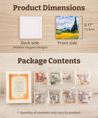 PieceRelax magnet puzzle snug-interlock provides tidy finished artwork