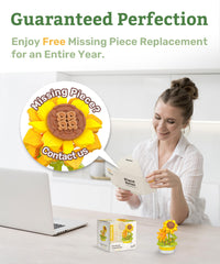 PieceRelax one-year guarantee offers free missing-piece replacements for peace of mind