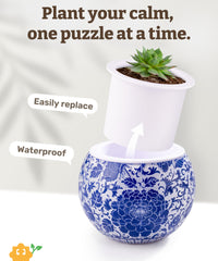 PieceRelax snug interlock 3D flowerpot for sturdy assembly without glue