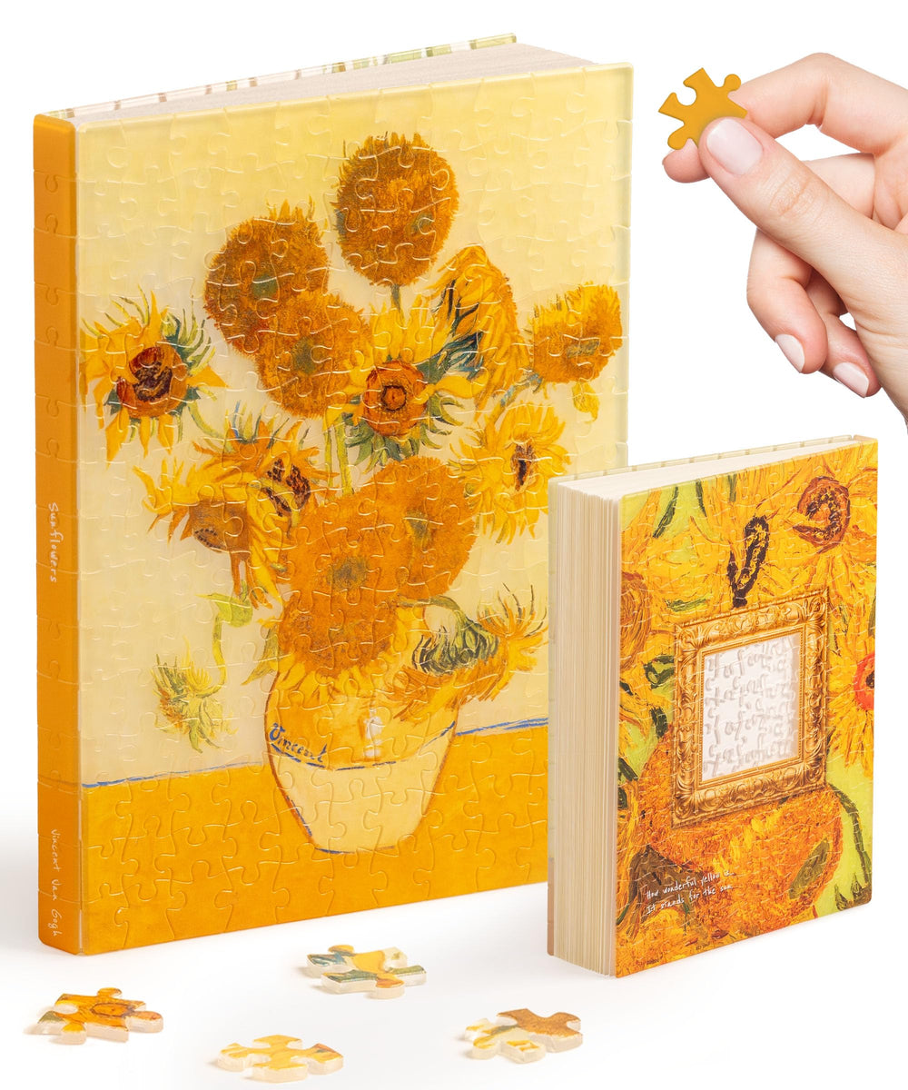 PieceRelax Van Gogh Sunflowers cover on journal, stylish and protective.