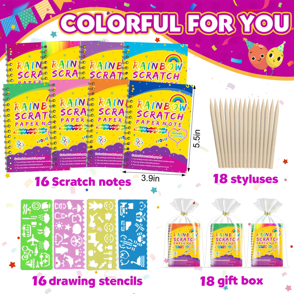 Pigipigi Kids scratch styluses with rainbow reveal for mess-free art
