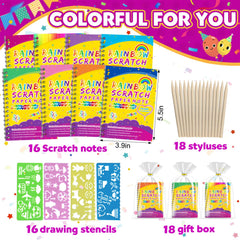 Pigipigi Kids scratch styluses with rainbow reveal for mess-free art