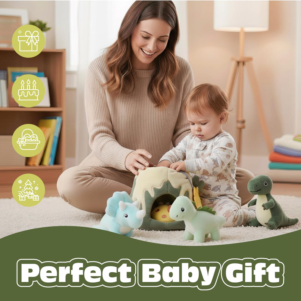PIIKAGO Sauropod plush dinosaur supports imaginative adventures.