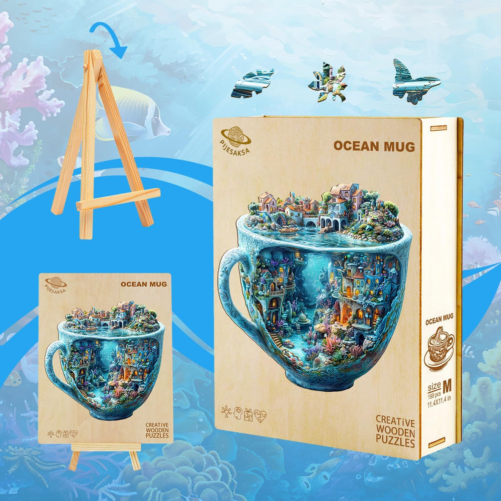 Pijesaksa Colorful coral underwater scene invites mindful assembly and visual delight