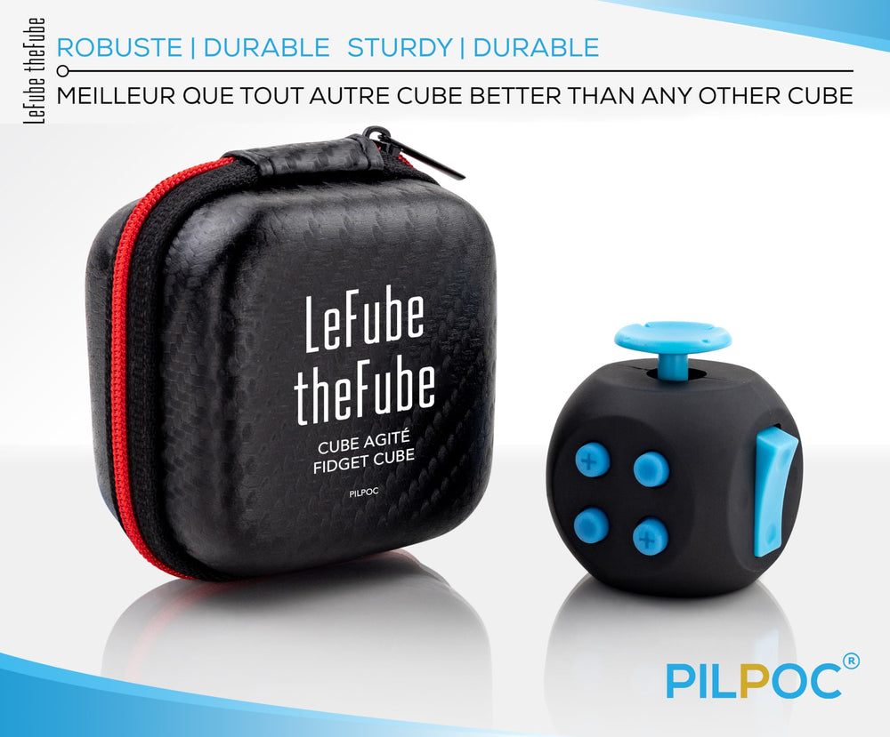 PILPOC theFube fidget cube silent sides aid discreet concentration.