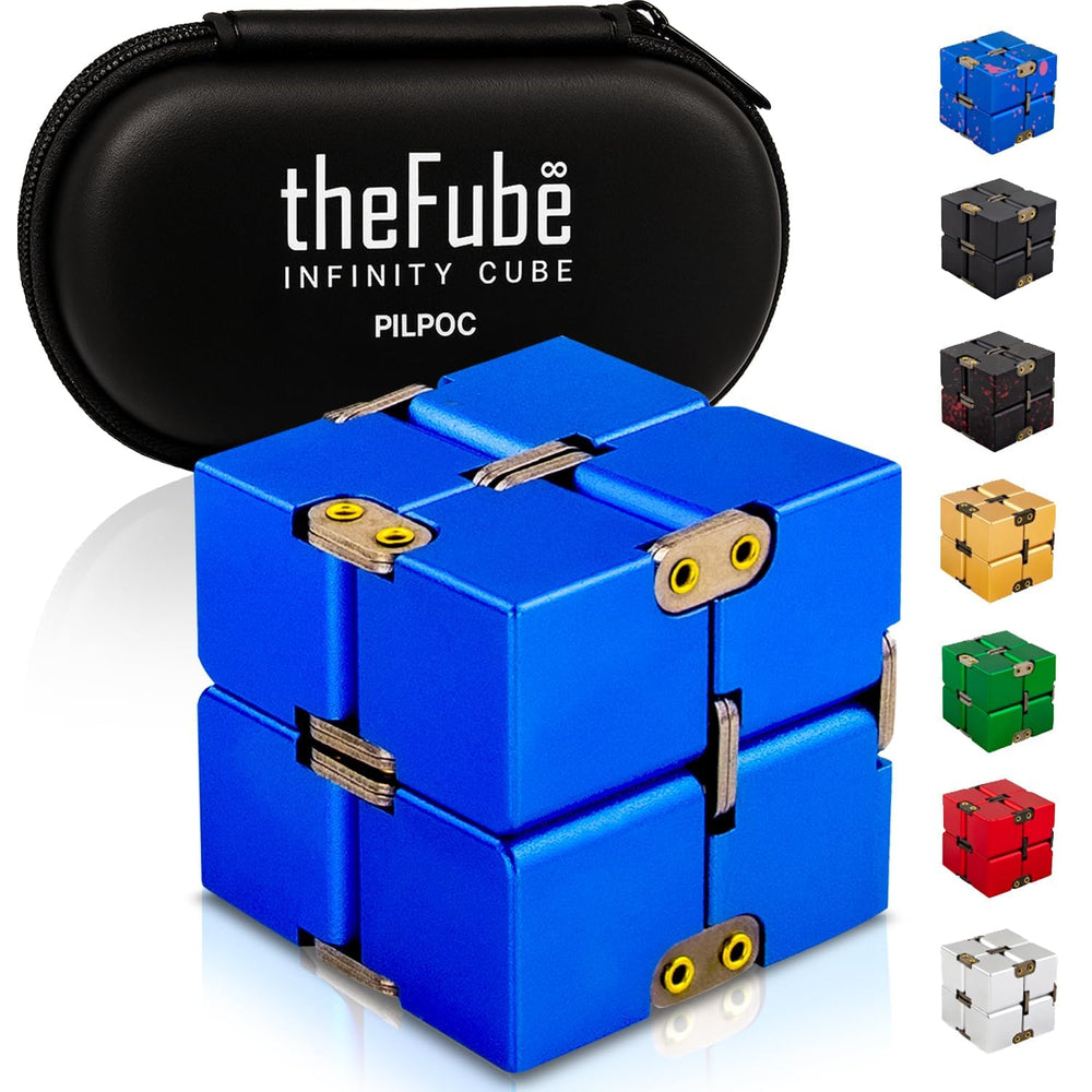PILPOC theFube Infinity Cube blue case, portable focus companion.