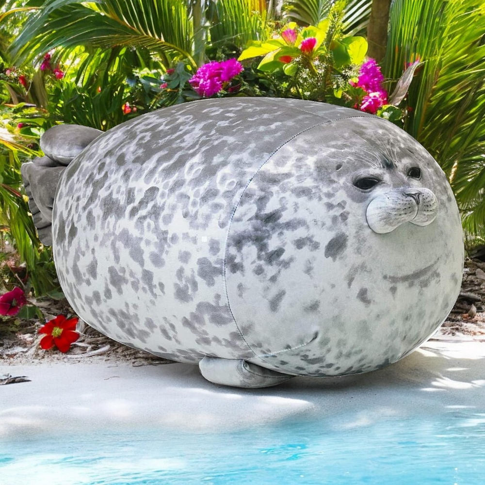 Pineapple Plush Seal Pillow close-up fabric texture for premium softness
