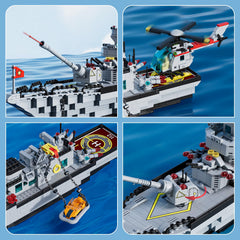 PinkBee battleship ABS plastic construction ensures safe building.
