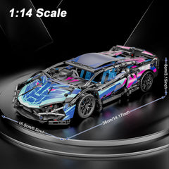 PinkBee LED lights illuminate the model to highlight realism during builds.