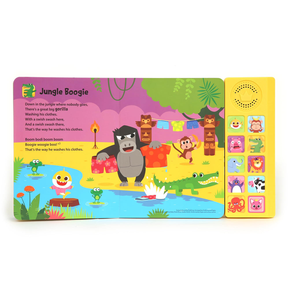 Singing audio from Pinkfong Baby Shark Animal Songs invites toddler musical engagement