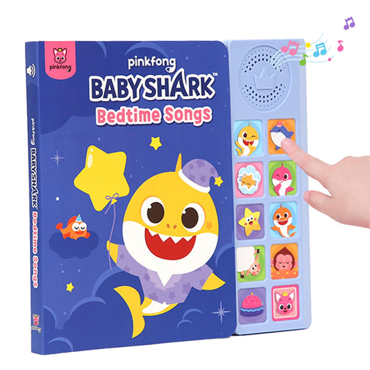 Pinkfong Baby Shark Bedtime Songs cover invites toddlers to begin a musical storytelling moment.