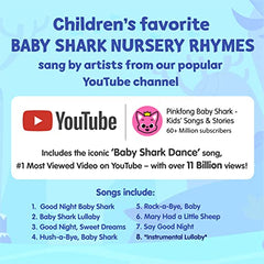 Pinkfong Baby Shark Bedtime Songs playing songs delivers full melodies with gentle volume for bedtime.