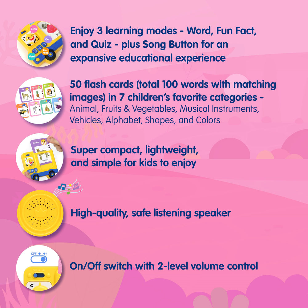 Pinkfong unisex design suits boys and girls for shared learning.