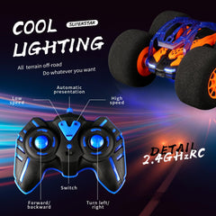Pinkking safe indoor-use RC car with foam wheels to minimize damage