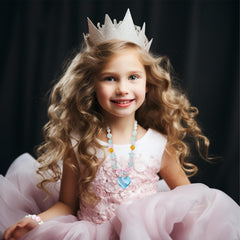 PinkSheep three-piece heart jewelry set for imaginative play.
