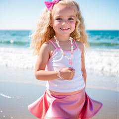 PinkSheep Mermaid bracelets for girls, easy wear and colorful daily outfits