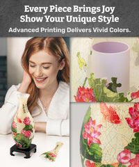Pintoo S1024 translucent vase softens light for unique decor.