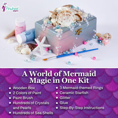 Pinwheel Crafts Mermaid DIY Jewelry Box Kit gift-ready packaging for sharing creativity