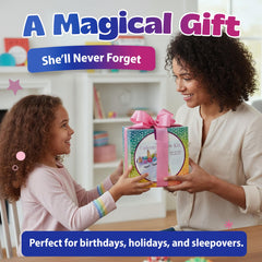 Pinwheel Crafts gift-ready unicorn pillow kit in presentable packaging for birthday gifts.
