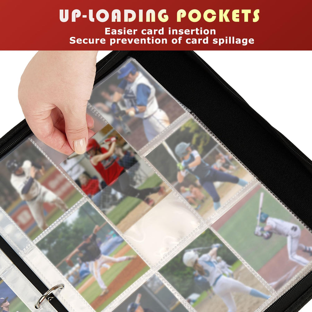 Lux PU leather with waterproof zipper protects cards from dust and moisture