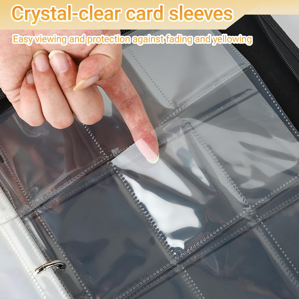 Crystal-clear acid-free sleeves preserve visibility for long-term storage.