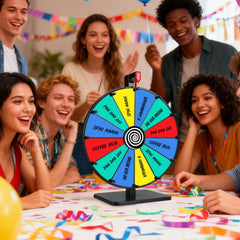 Pionites prize wheel with fast-assembly design shortening setup time.