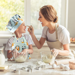 Pipoobear apron and hat set ideal for parties, costumes, and role play.