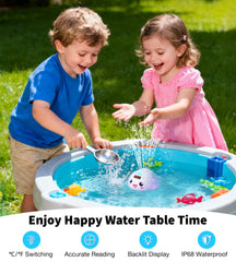 Pircaath rechargeable battery bath toy eliminates frequent battery changes.