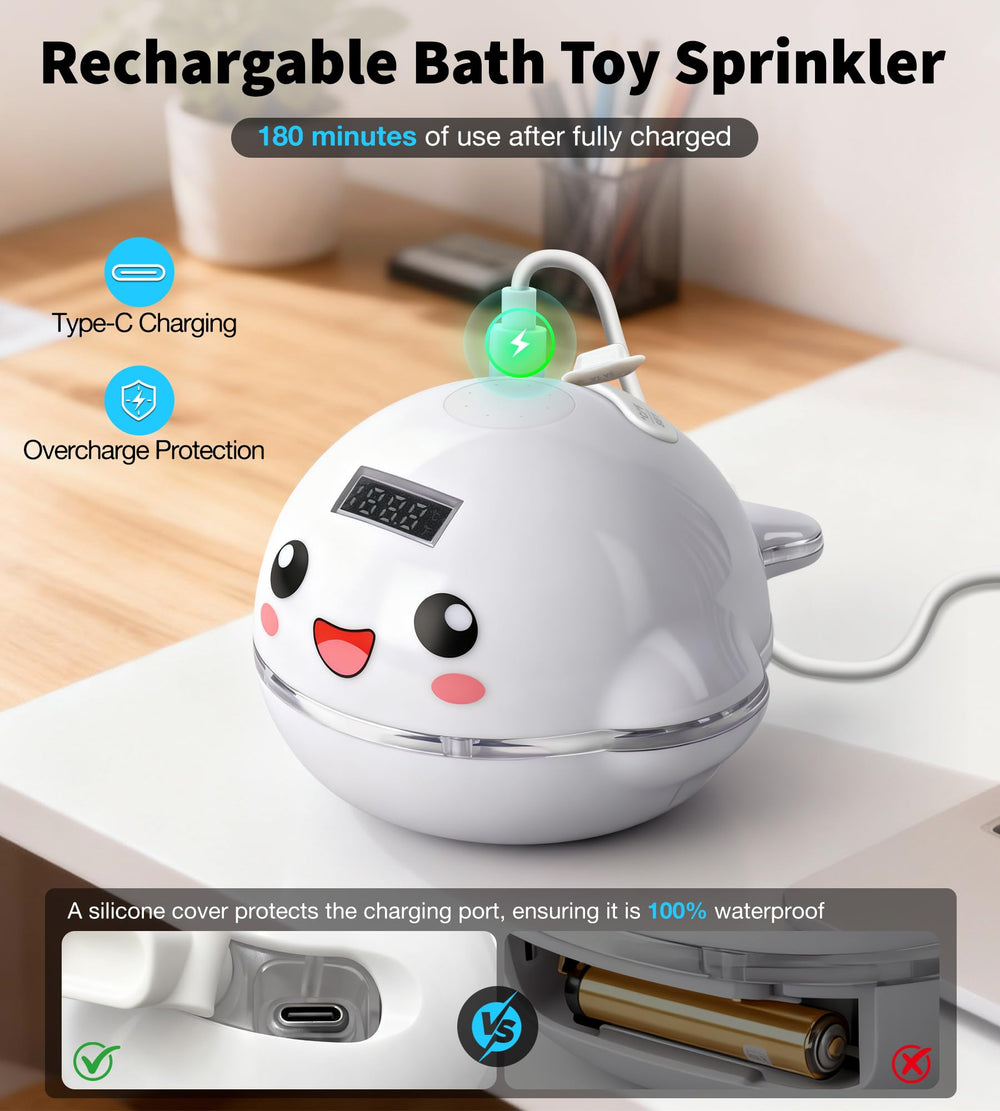 Pircaath two-spray-modes allow adjustable water levels for baby comfort.