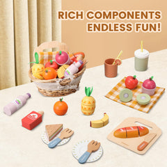 Pithfor Picnic Playset beverages invite vibrant pretend meals and role play