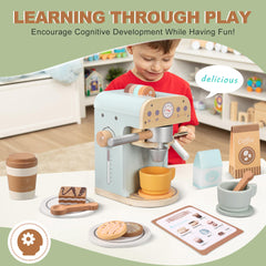 Pithfor play kitchen accessories storage helps cleanup after play.