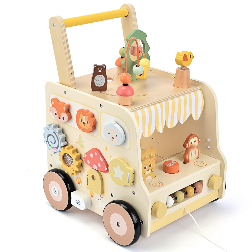 Pithfor walker child standing and using for learning