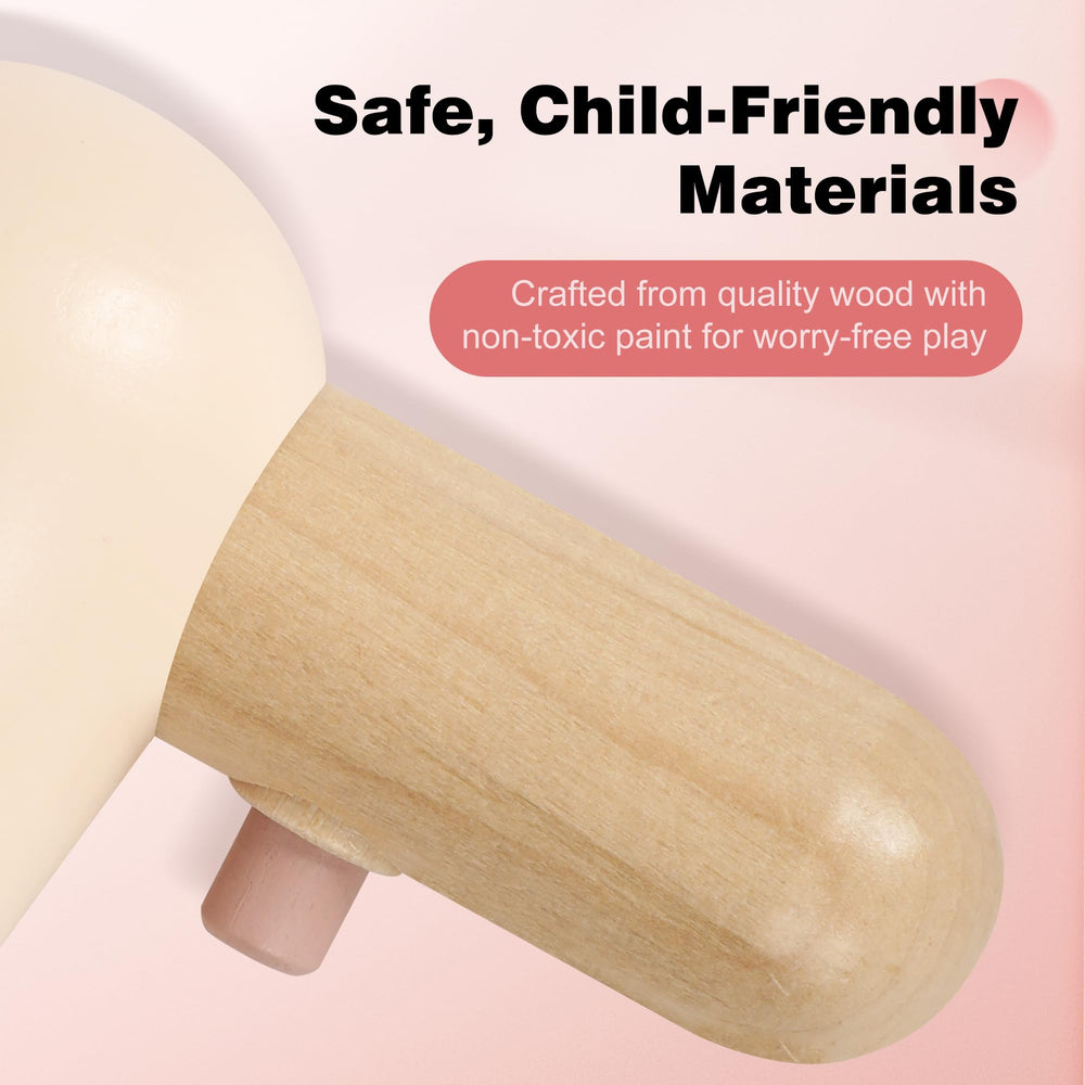 Pithfor wooden makeup toy set salon tools for creative storytelling