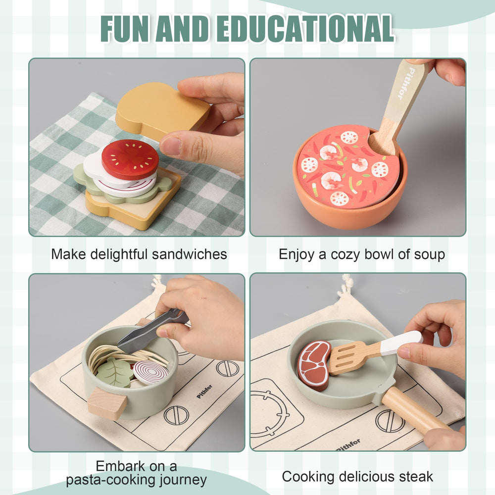 Pithfor bread and pasta toys invite realistic kitchen storytelling