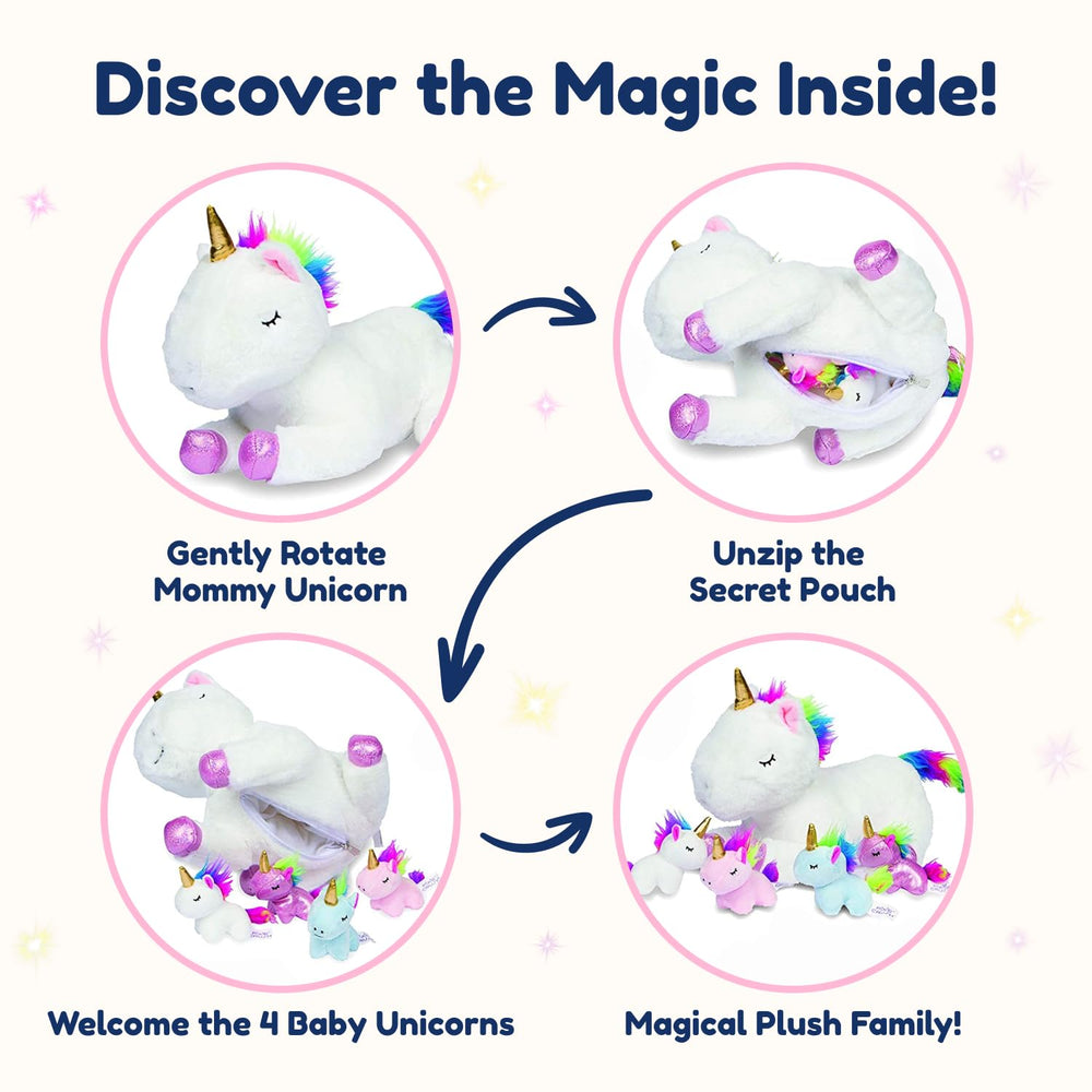 PixieCrush soft unicorn toy, travel-friendly companion for cozy trips and naps.