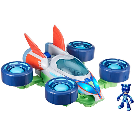 PJ Masks Power Heroes PJ Explorider in land mode with action-ready wheels